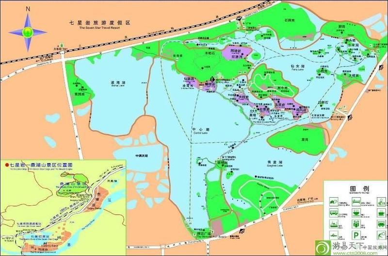 七星岩景区地图