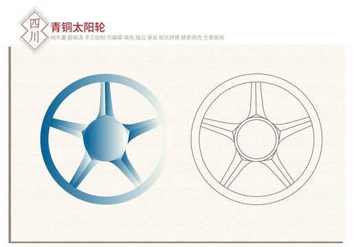 商青铜太阳轮的介绍