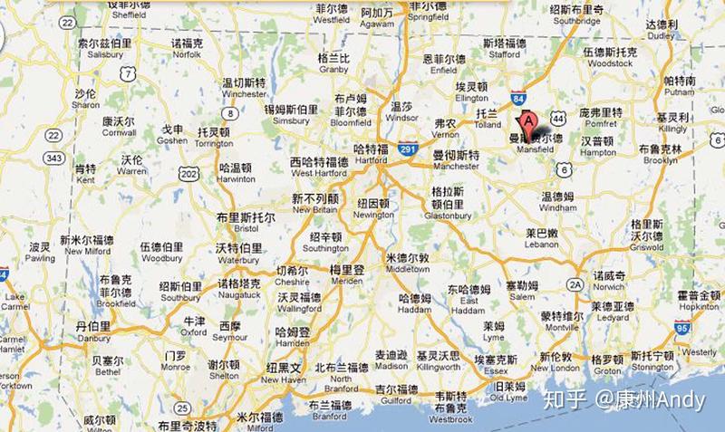 康州在美国哪里