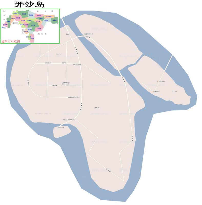 开沙岛必去的三个景点