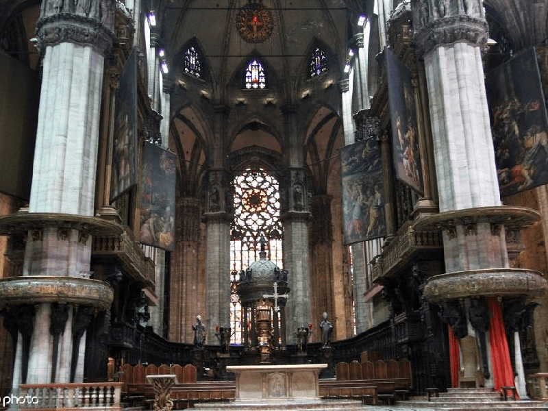 米兰大教堂内部讲解