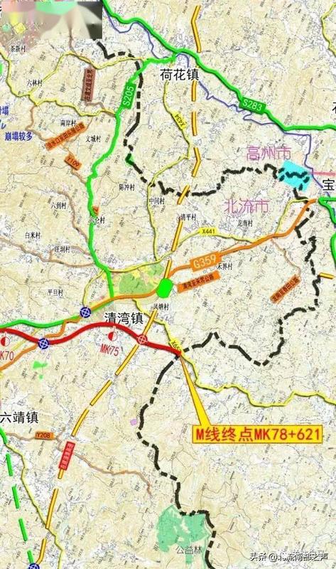 隆硕高速详细路线图